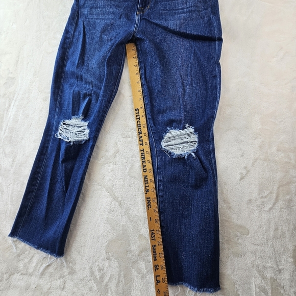 L’Agence Jeans high Line Distressed skinny jeans Women’s 28 Frayed Hem RN 126654 - Picture 8 of 13